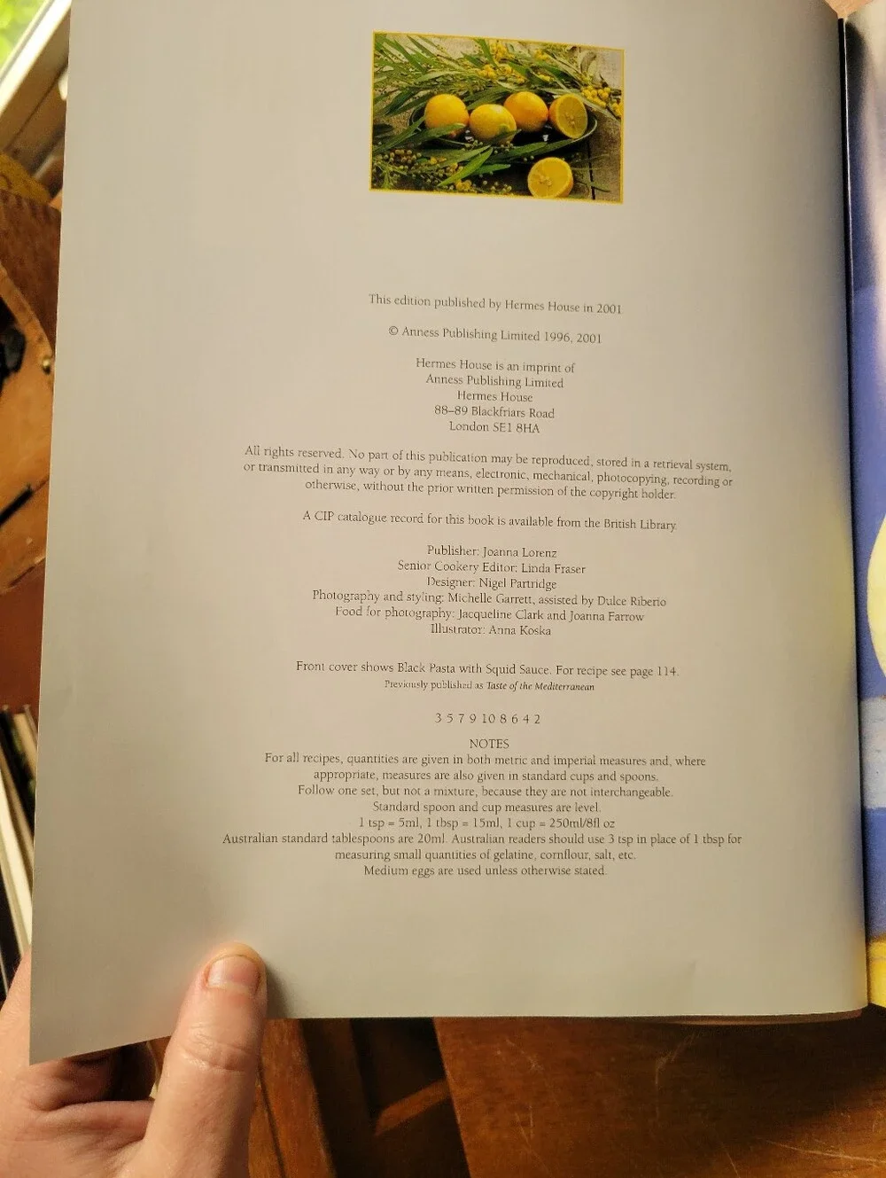 Italian & Mediterranean Cuisine Recipe Cookbooks Flexible Cover